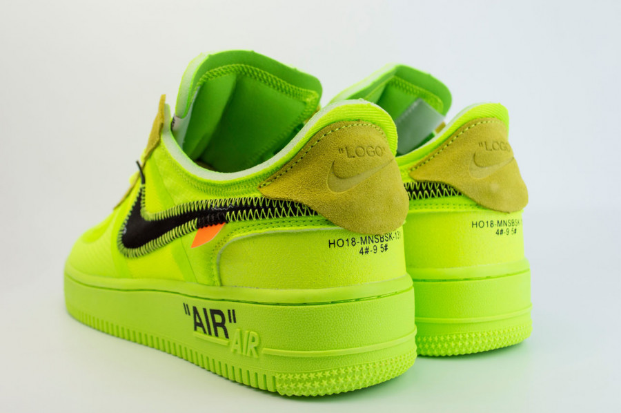 кроссовки Nike Air Force 1 Low x Off-White Volt