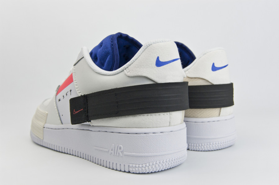 кроссовки Nike Air Force 1 Type White Summit White / Red Orbit-White-Black 2