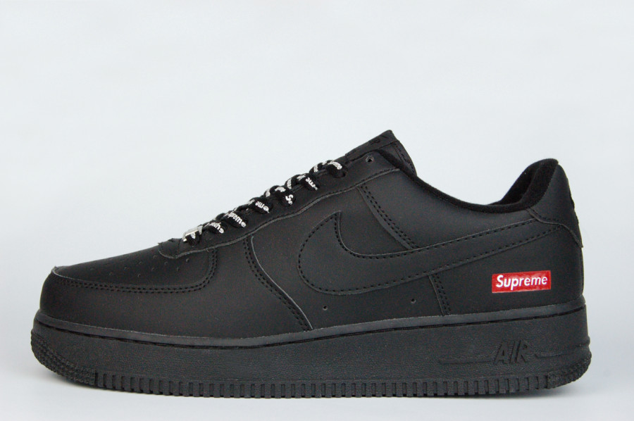 кроссовки Nike Air Force 1 Low x Supreme Triple Black