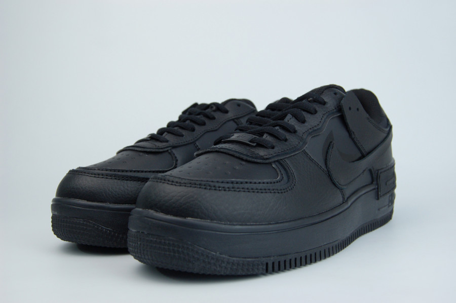 кроссовки Nike Air Force 1 Low Shadow Fur Triple Black