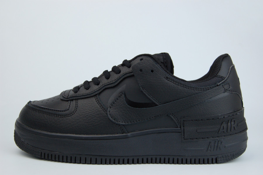 кроссовки Nike Air Force 1 Low Shadow Fur Triple Black