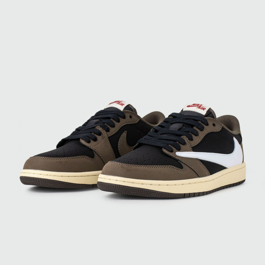кроссовки Air Jordan 1 Low x Travis Scott Dark Mocha