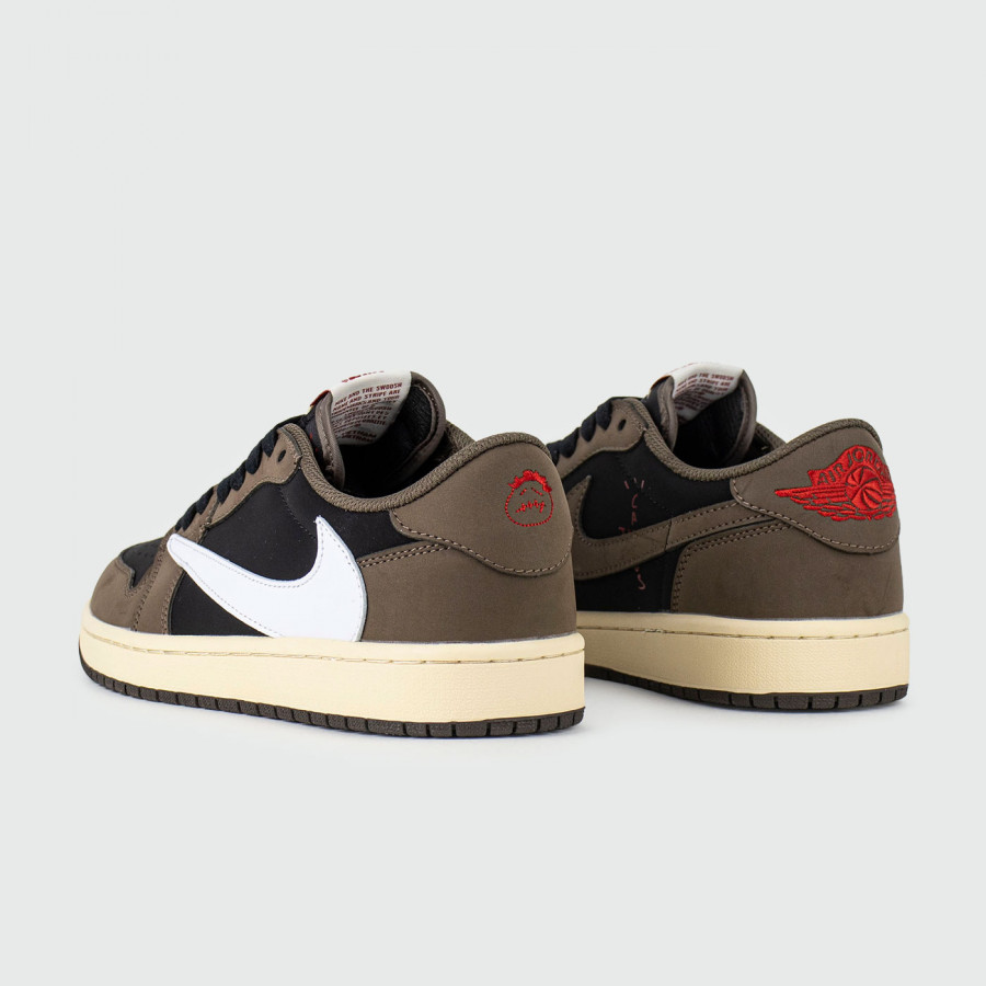 кроссовки Air Jordan 1 Low x Travis Scott Dark Mocha