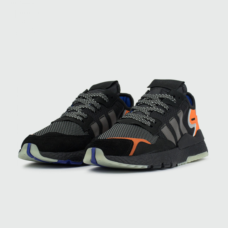 кроссовки Adidas Nite Jogger Black / Orange