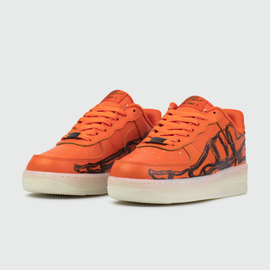 кроссовки Nike Air Force 1 Low Skeleton Orange