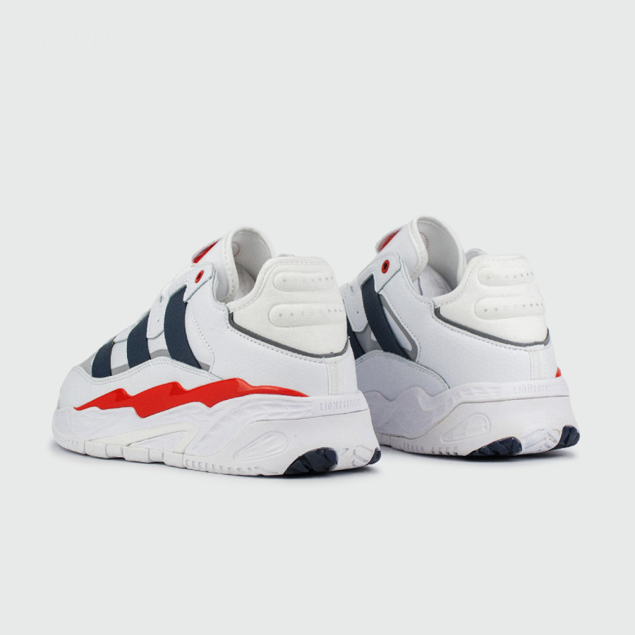 кроссовки Adidas Niteball White / Blue / Red