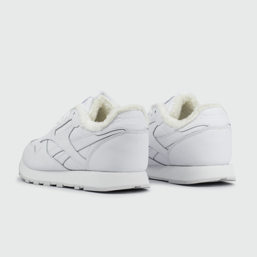 кроссовки Reebok Classic Leather Fur Triple White