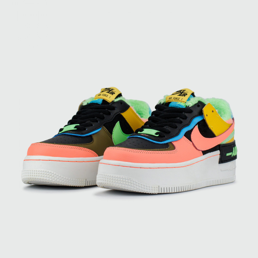 кроссовки Nike Air Force 1 Low Shadow Fur Color Mix
