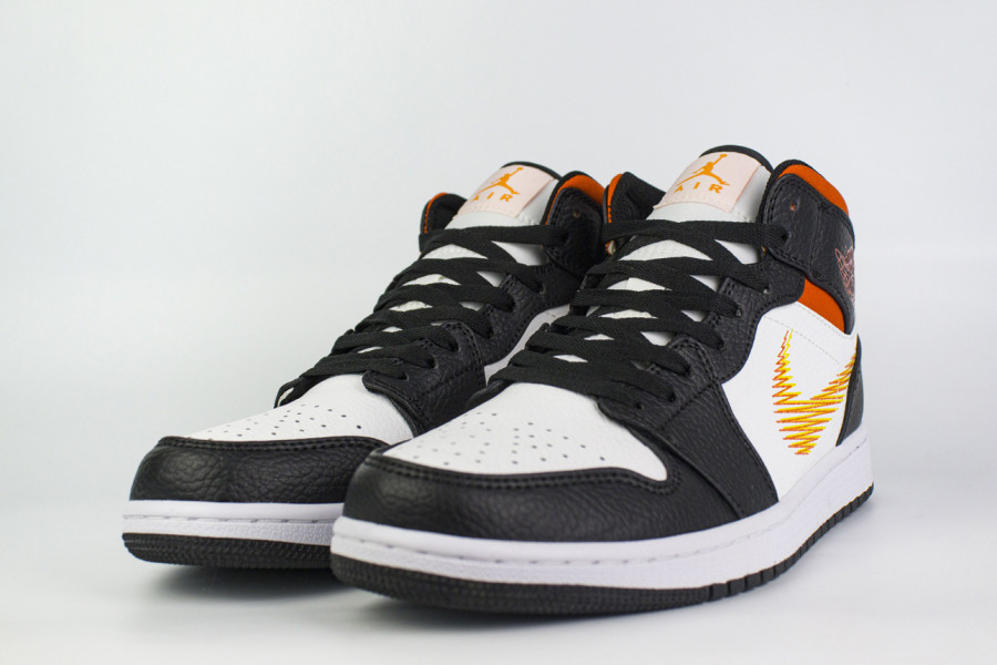 кроссовки Nike Air Jordan 1 Zig Zag Black / Orange