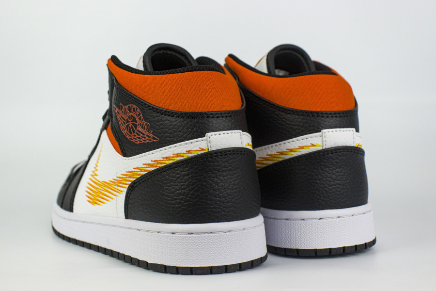 кроссовки Nike Air Jordan 1 Zig Zag Black / Orange