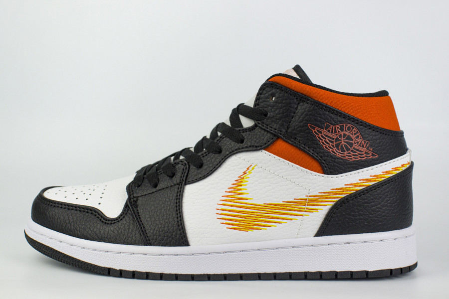 кроссовки Nike Air Jordan 1 Zig Zag Black / Orange