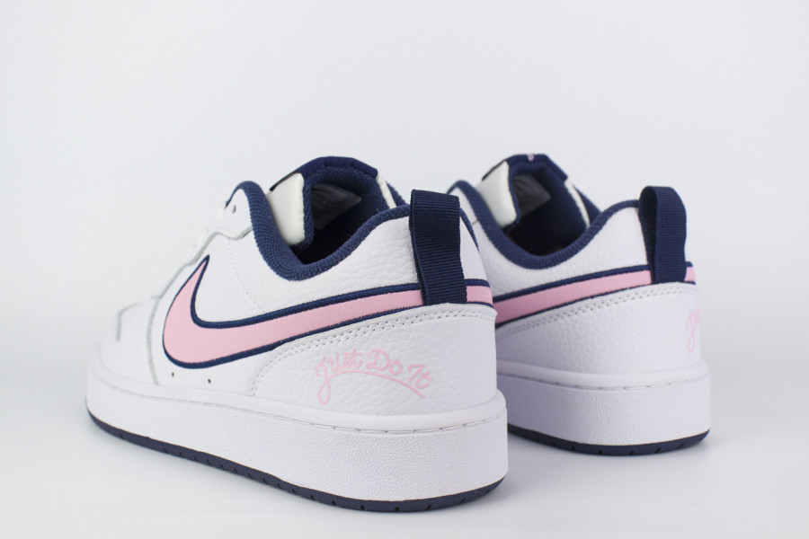 кроссовки Nike Court Borough 2 Low White / Pink