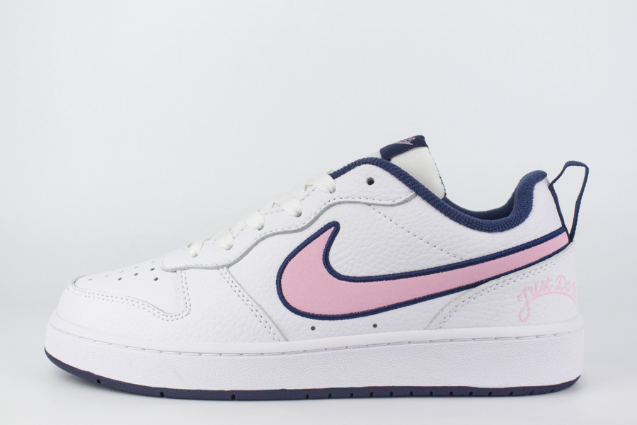 кроссовки Nike Court Borough 2 Low White / Pink
