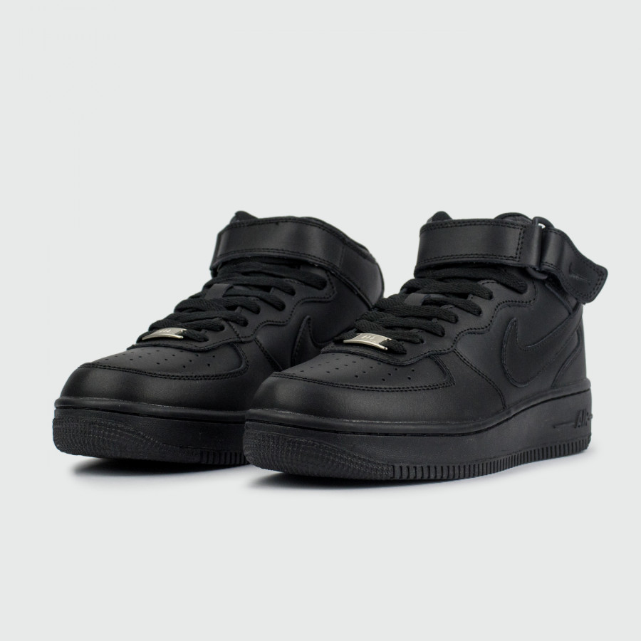 кроссовки Nike Air Force 1 Mid Wmns Triple Black