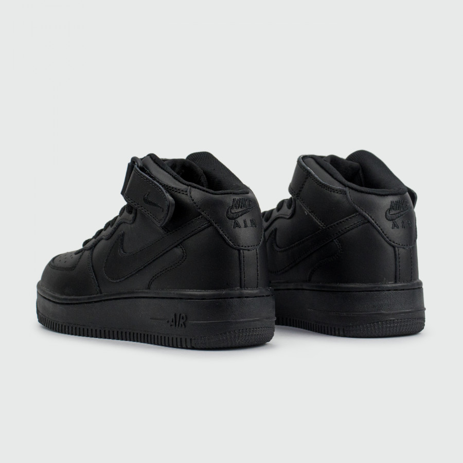 кроссовки Nike Air Force 1 Mid Wmns Triple Black