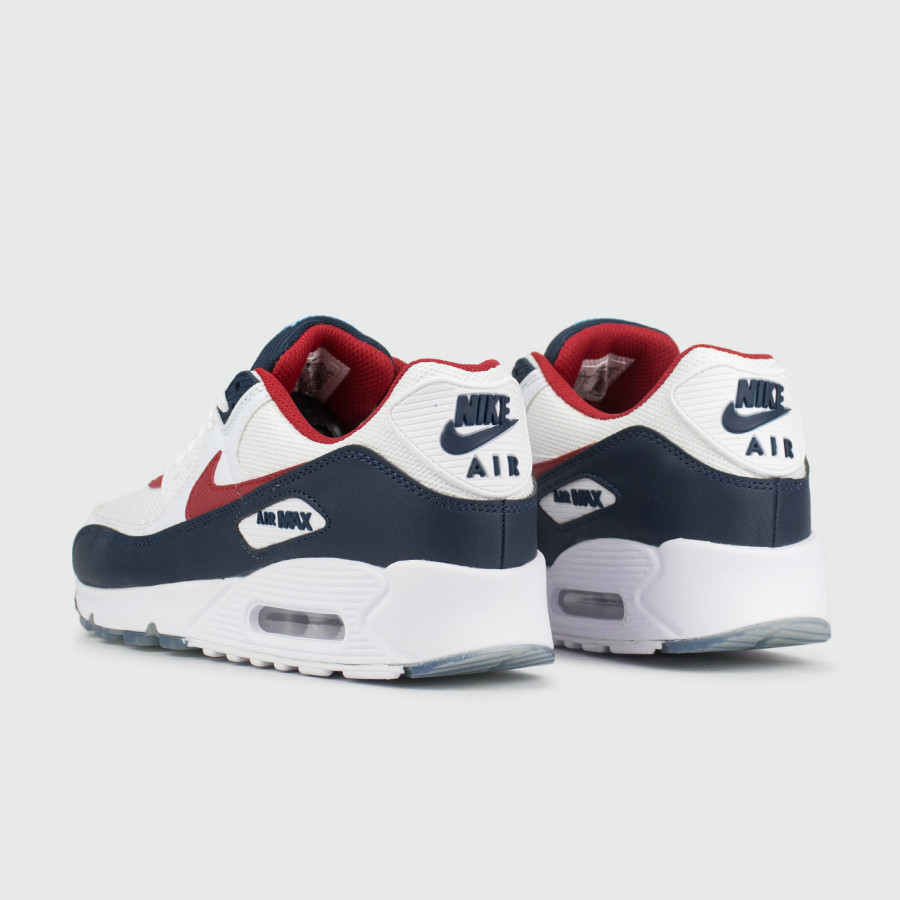 кроссовки Nike Air Max 90 White / Blue / Red
