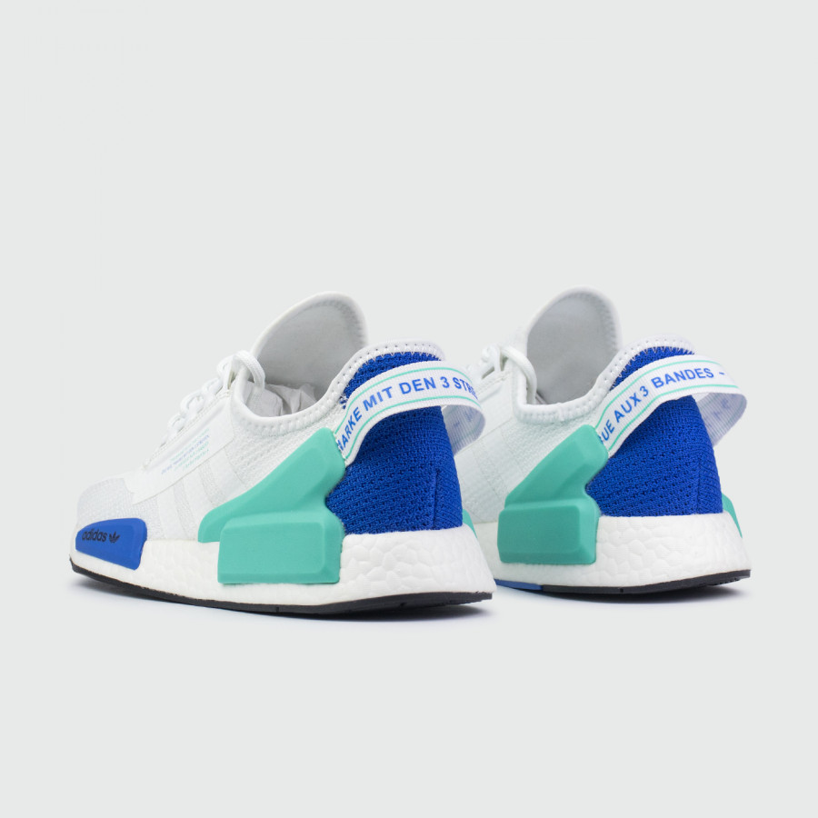 кроссовки Adidas NMD R1 V2 Wmns White / Aqua