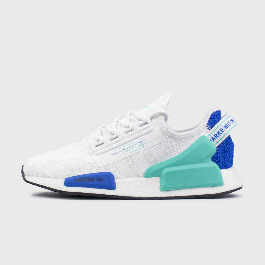 кроссовки Adidas NMD R1 V2 Wmns White / Aqua