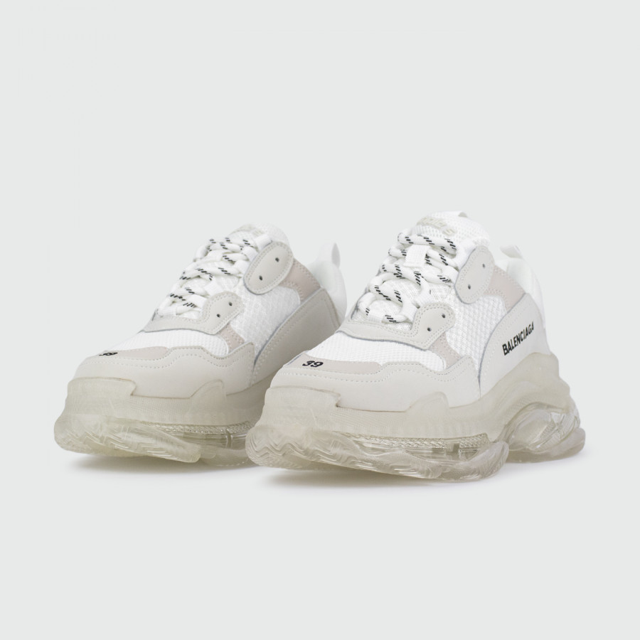 кроссовки Balenciaga Triple S Silver / Clear Sole