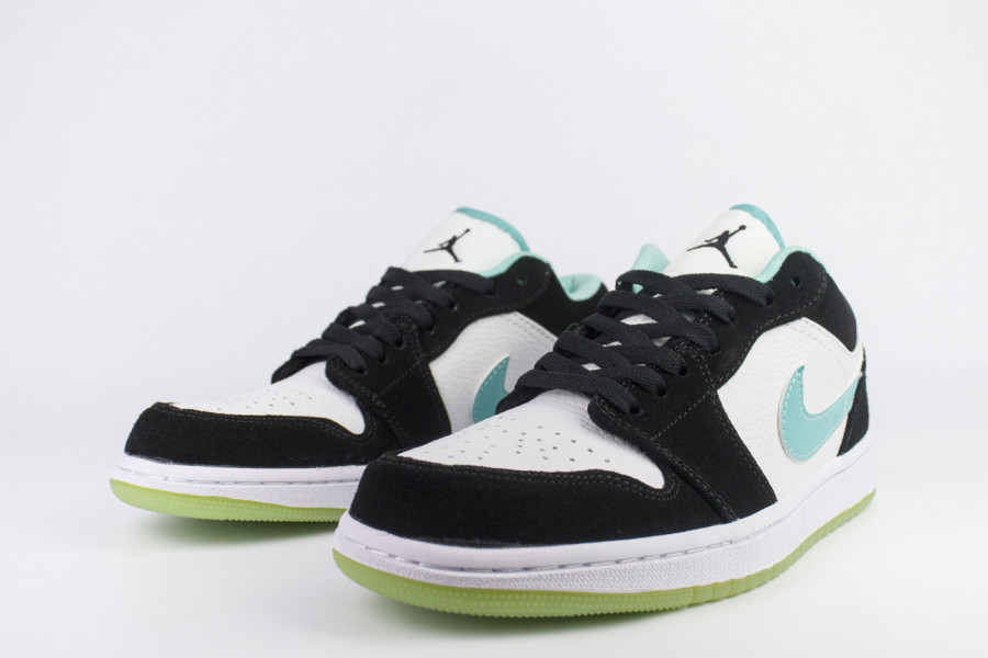 кроссовки Nike Air Jordan 1 Low Wmns Wh. / Black / Mint