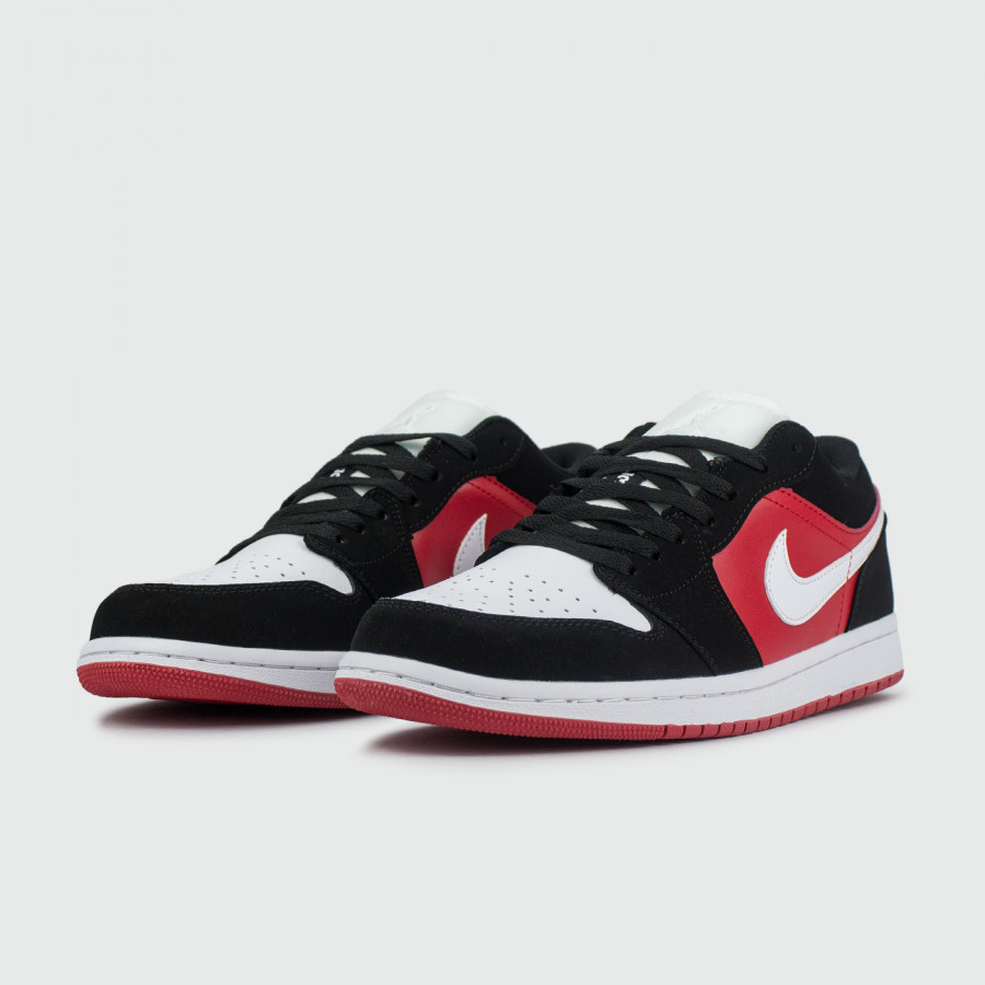 кроссовки Nike Air Jordan 1 Low Black / Red / Wh.