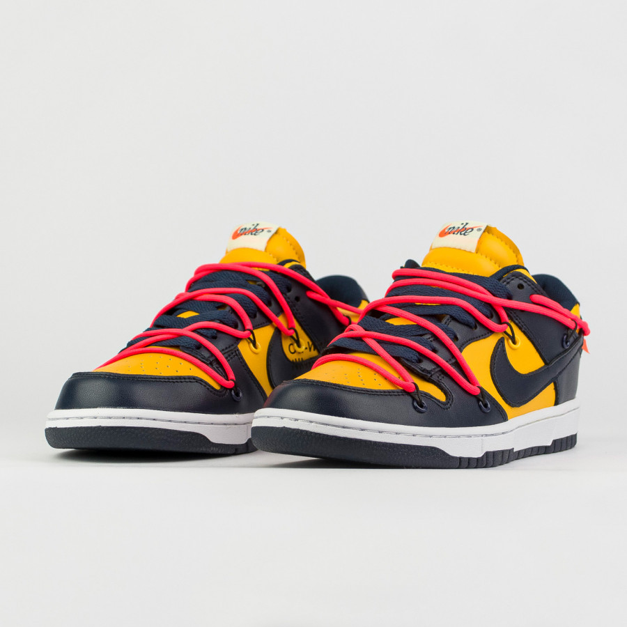 кроссовки Nike Dunk Low x Off-White Wmns University Gold