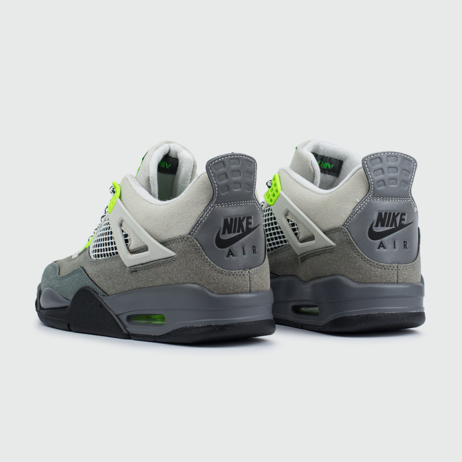 кроссовки Nike Air Jordan 4 Retro Cool Grey / Volt