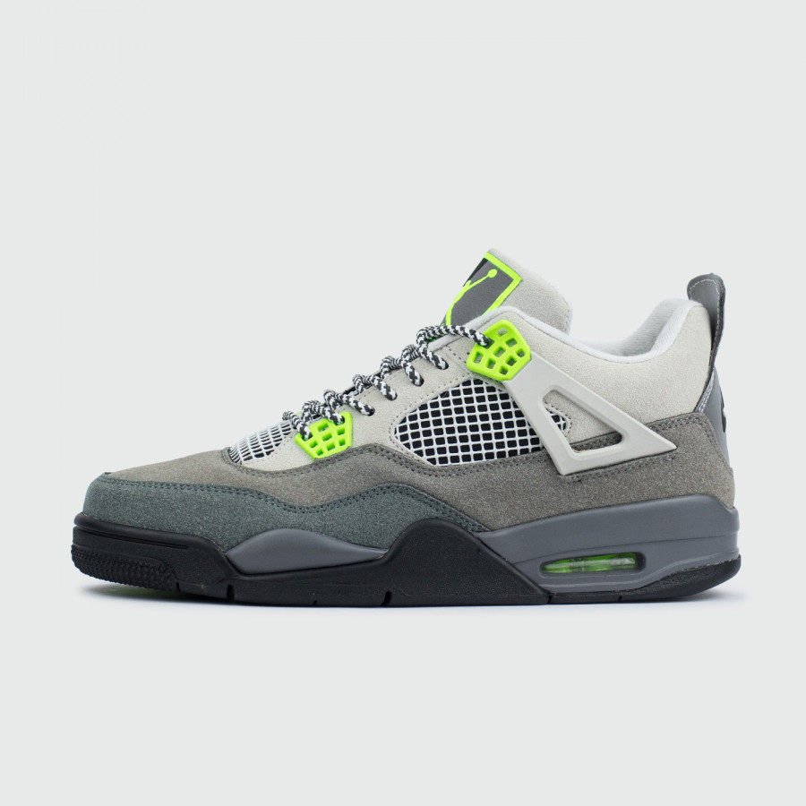 кроссовки Nike Air Jordan 4 Retro Cool Grey / Volt