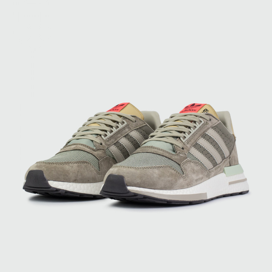 кроссовки Adidas ZX 500 Boost Grey / White