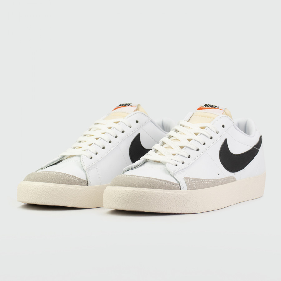 кроссовки Nike Blazer Low 77 Leather Wh. / Grey / Black
