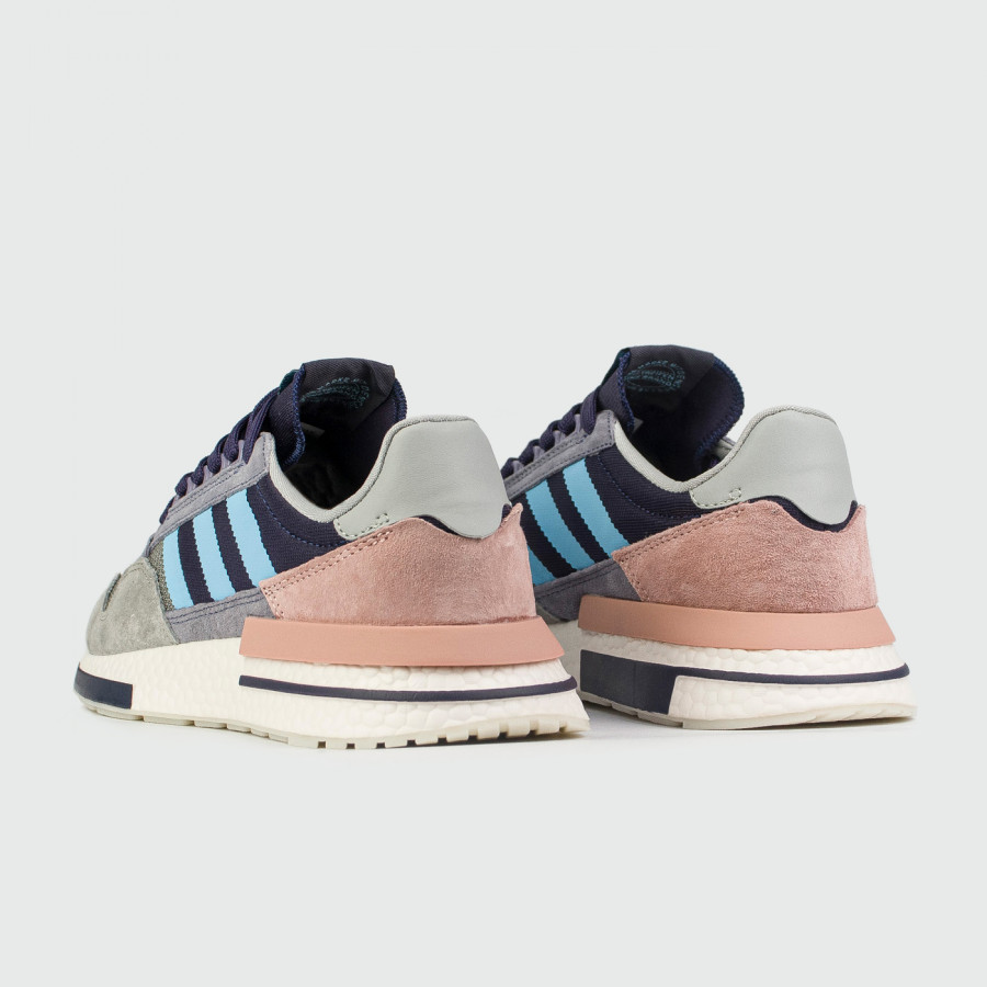 кроссовки Adidas ZX 500 Boost Grey / Blue Str.