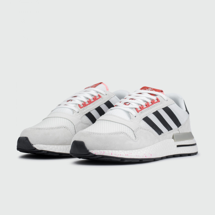 кроссовки Adidas ZX 500 Boost White / Red