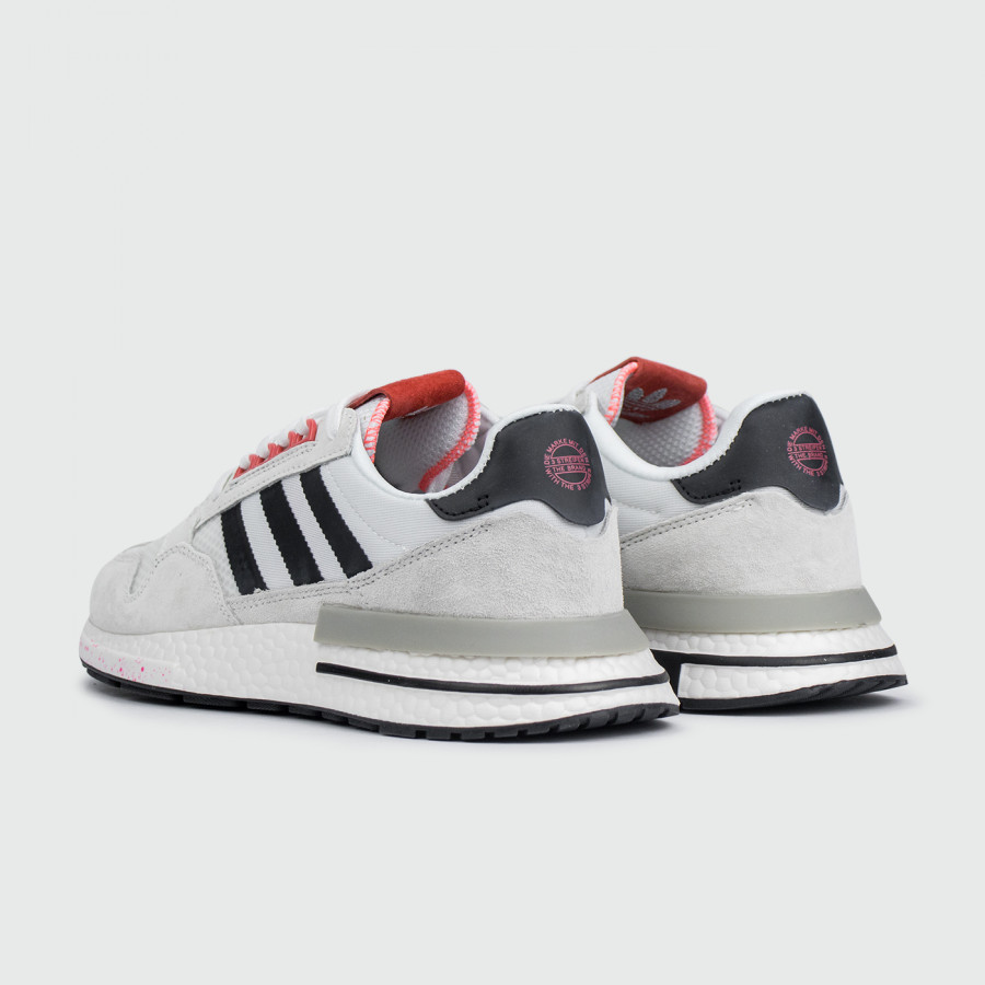 кроссовки Adidas ZX 500 Boost White / Red