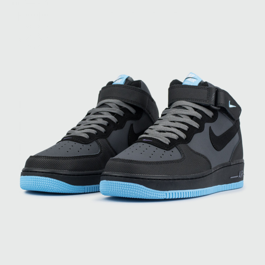 кроссовки Nike Air Force 1 Grey / Blue Ftwr.