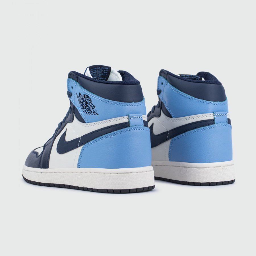 кроссовки Nike Air Jordan 1 White / Blue