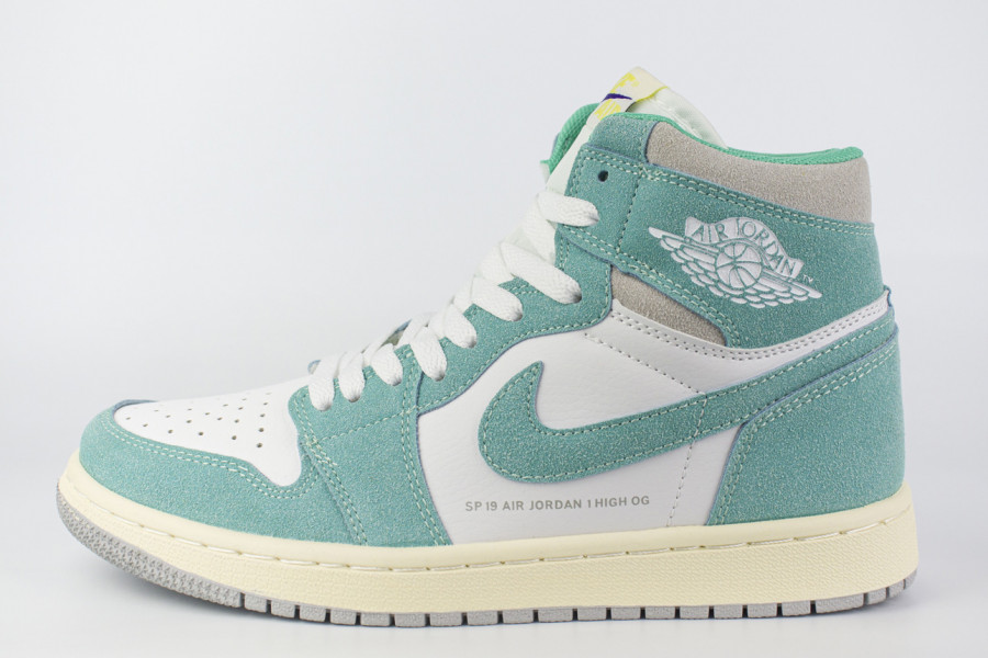 кроссовки Nike Air Jordan 1 Wmns White / Green dm