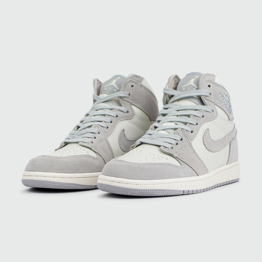 кроссовки Nike Air Jordan 1 White / Grey new