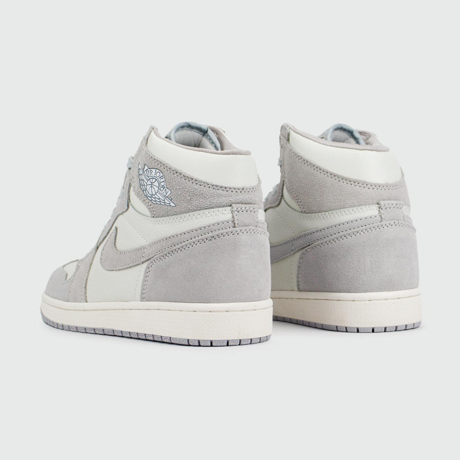 кроссовки Nike Air Jordan 1 White / Grey new
