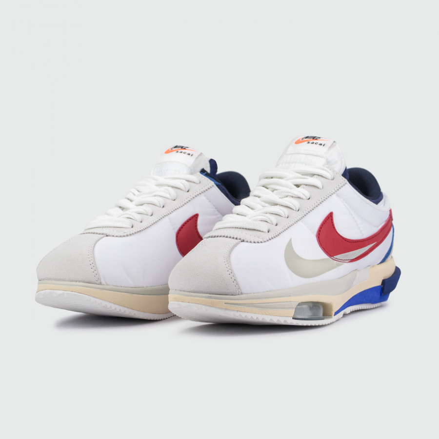 кроссовки Nike Cortez 4.0 x Sacai White / Royal