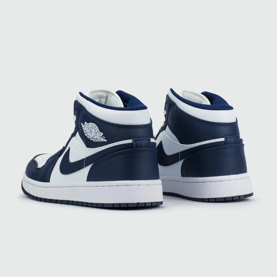 кроссовки Nike Air Jordan 1 White / Metallic Gold / Obsidian