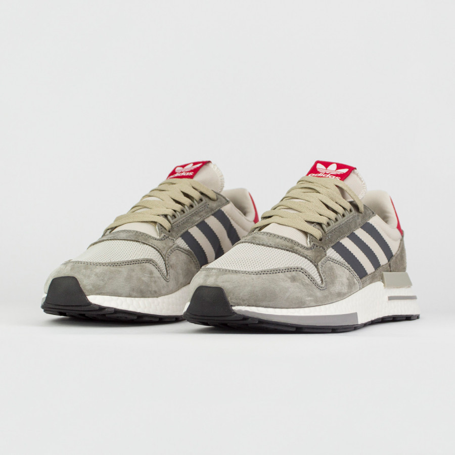 кроссовки Adidas ZX 500 Boost Grey / Red