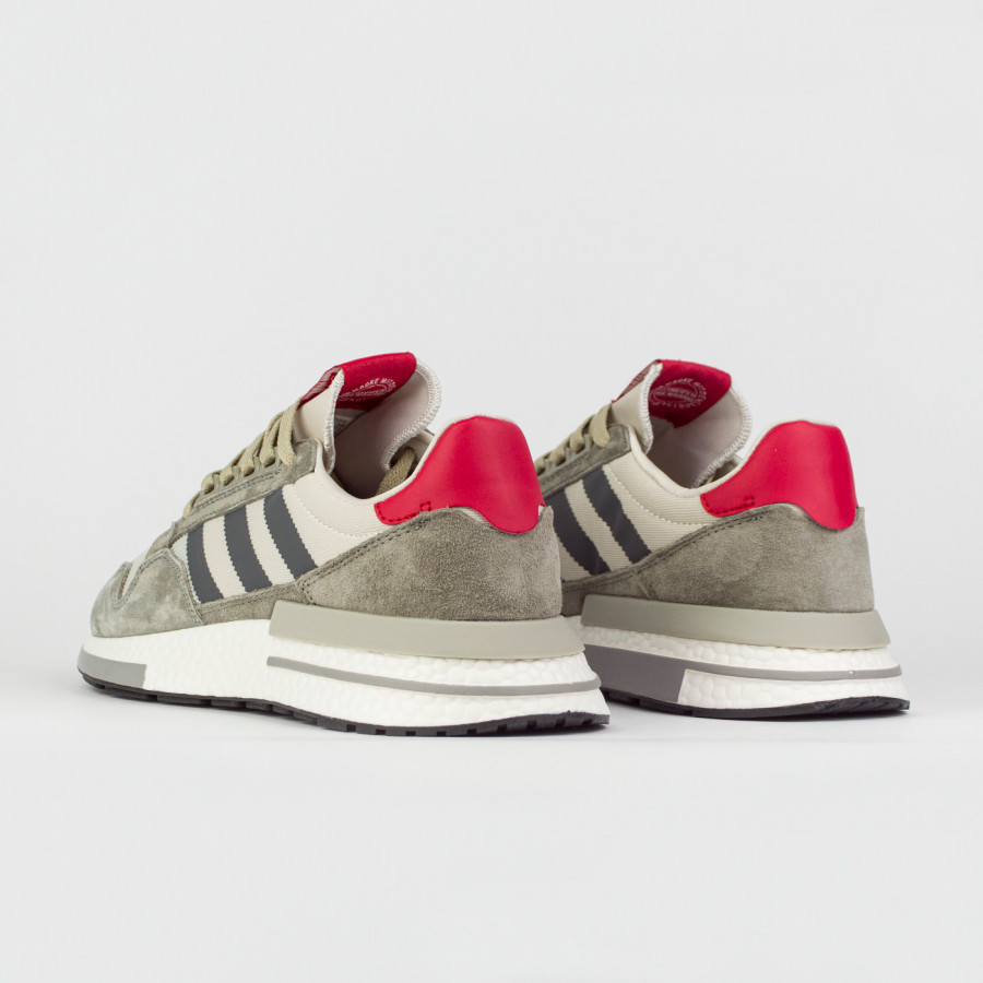 кроссовки Adidas ZX 500 Boost Grey / Red
