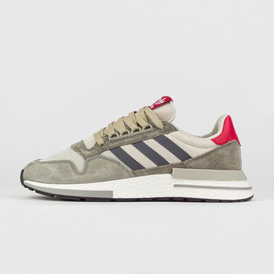 кроссовки Adidas ZX 500 Boost Grey / Red