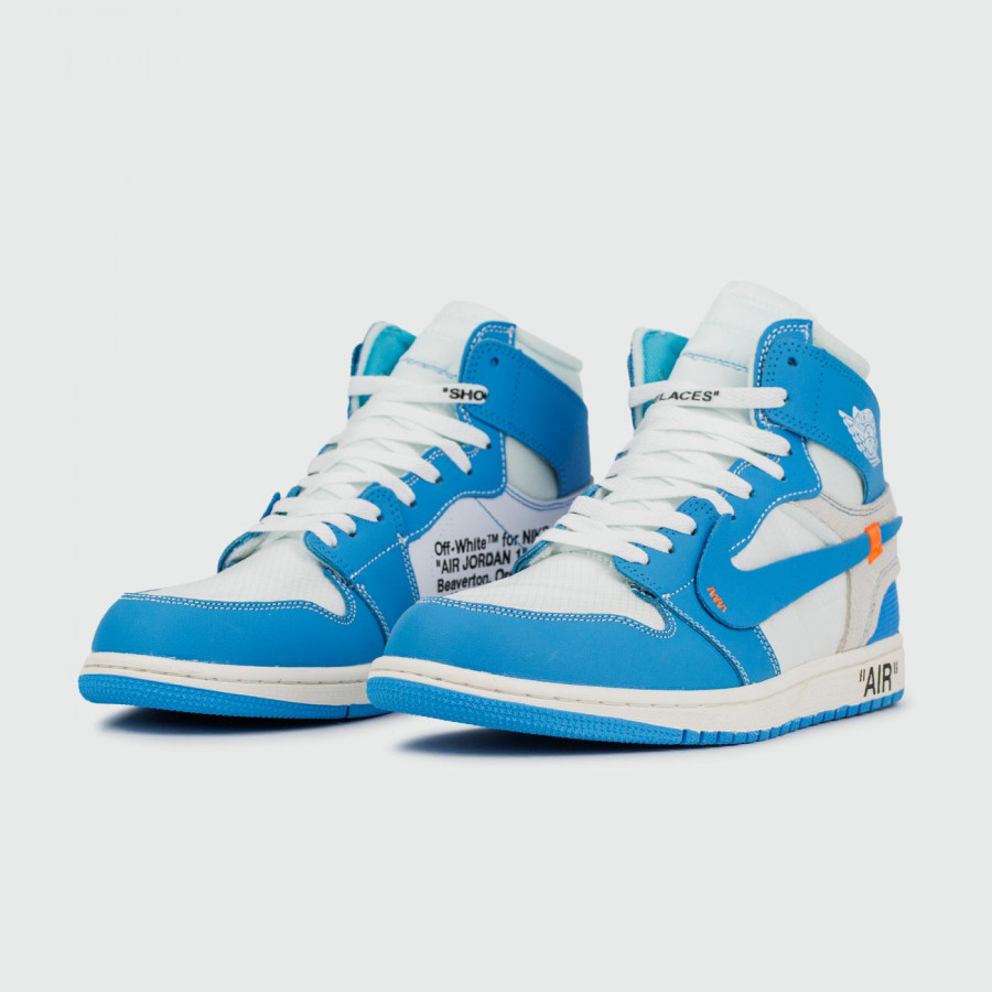 кроссовки Nike Air Jordan 1 UNC x Off-White