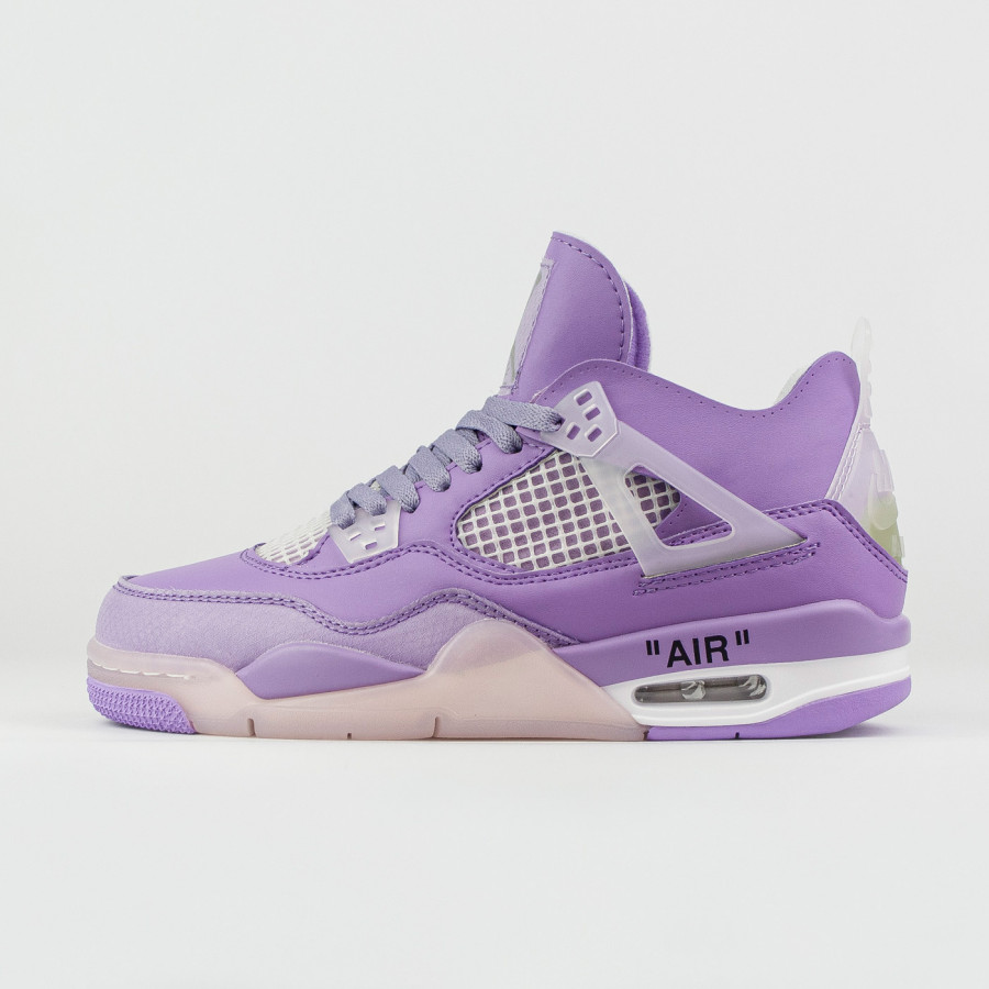 кроссовки Nike Air Jordan 4 x Off-White Purple