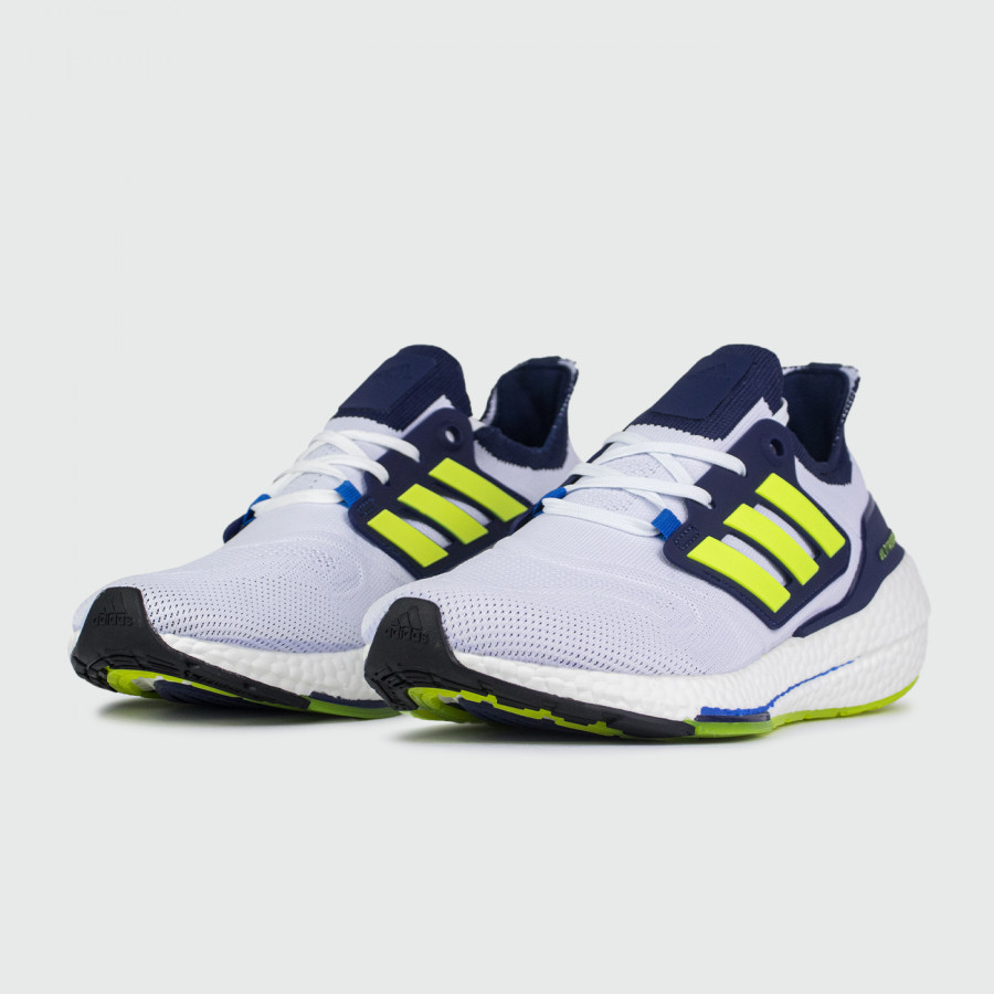 кроссовки Adidas Ultraboost 22 White / Blue / Yellow