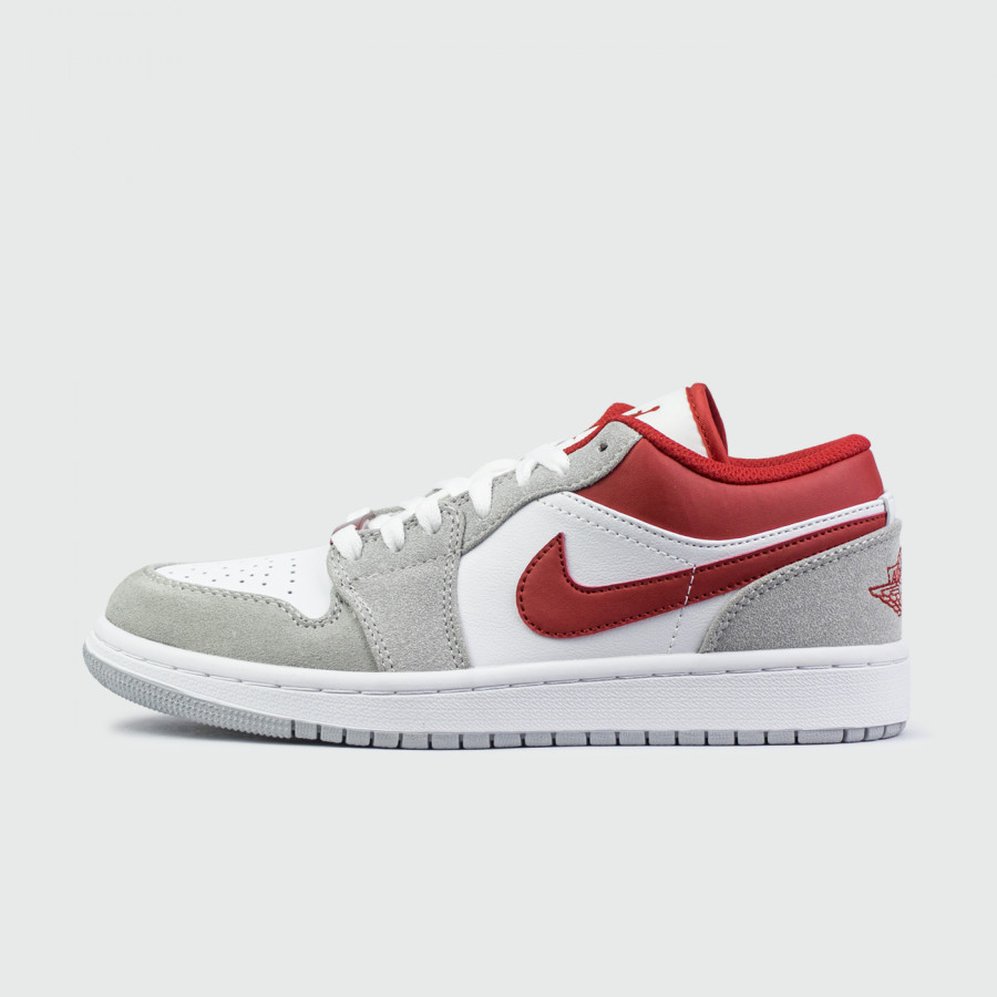 кроссовки Air Jordan 1 Low Light Smoke Grey / Gym Red