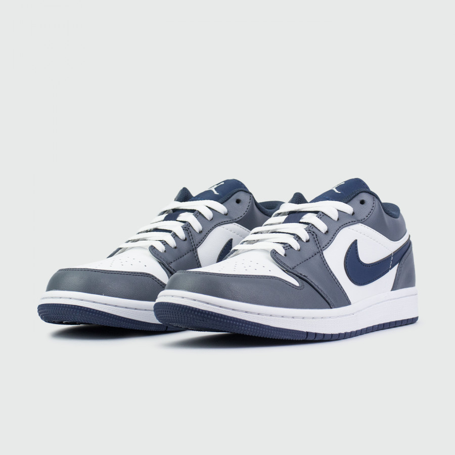 кроссовки Nike Air Jordan 1 Low Grey / White