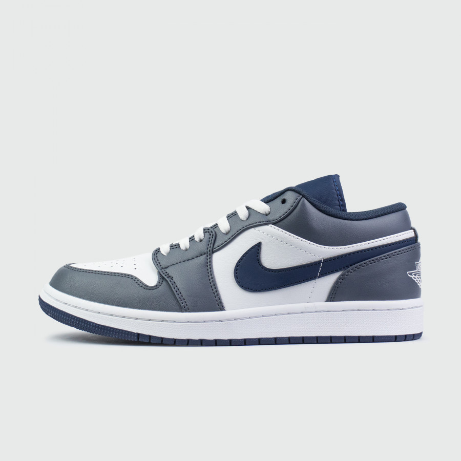 кроссовки Nike Air Jordan 1 Low Grey / White
