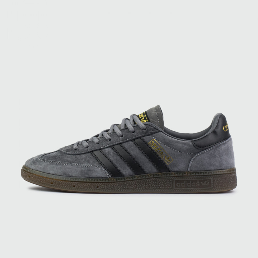 кроссовки Adidas Spezial Dark Grey Black Str. / Gum Ftwr.